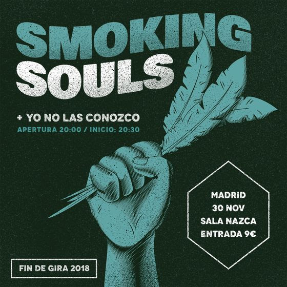 SMOKING SOULS, concierto fin de gira en Madrid el 30 de noviembre