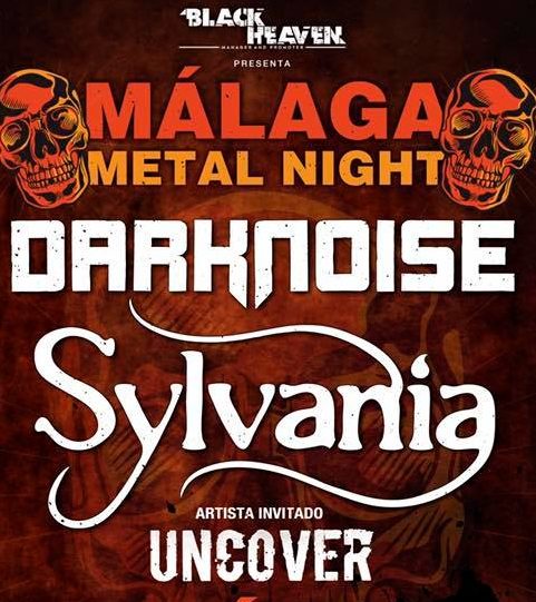 DARKNOISE + SYLVANIA + UNCOVER, 22 de febrero en Málaga