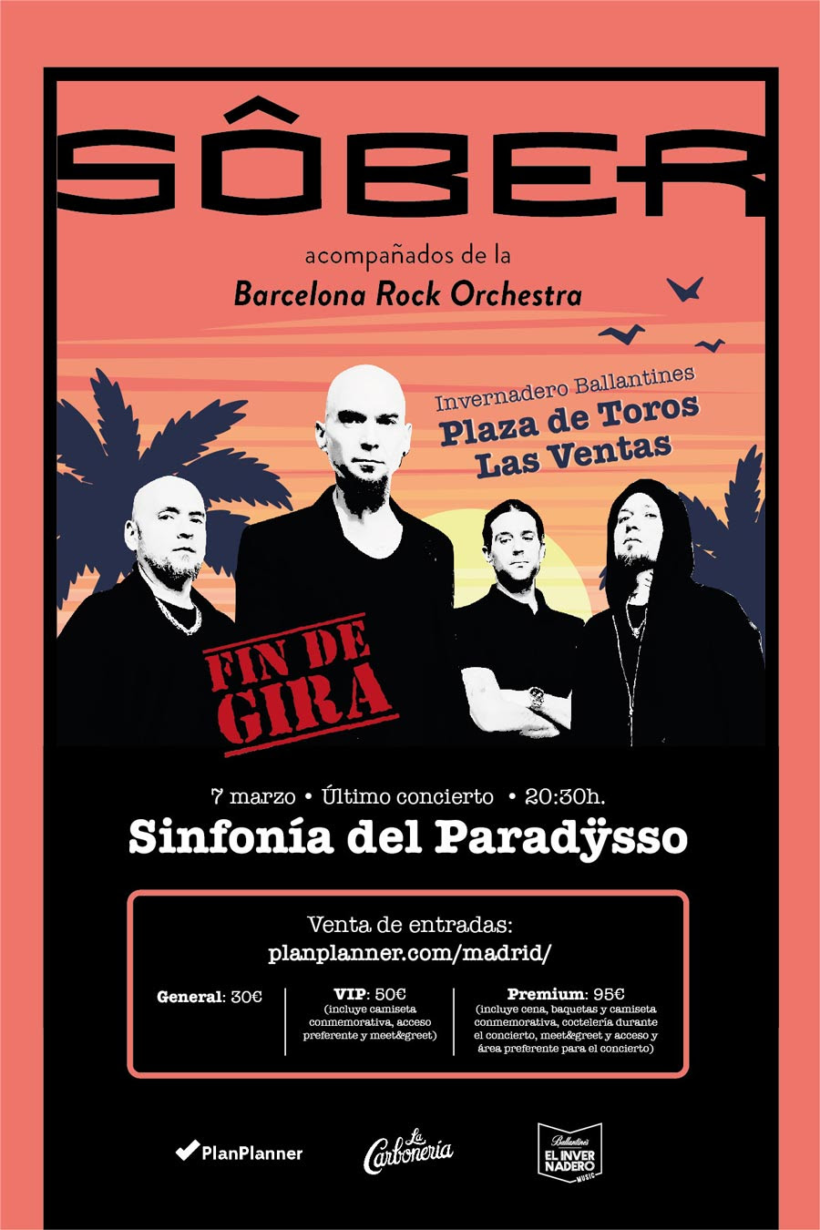 [Sôber] despedida de La sinfonía del Paradÿsso el 7 de marzo en Madrid