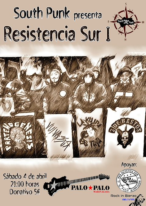 Festival Resistencia Sur I – 4 de abril en MARINALEDA (Sala Palo Palo)