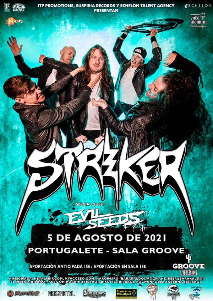 Striker estarán actuando en Portugalete el 5 de agosto de 2021