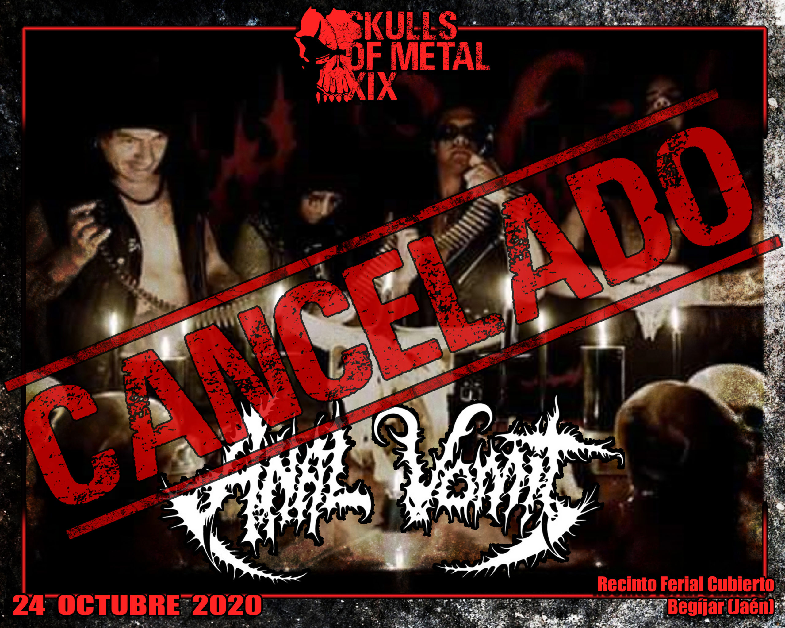 Anal Vomit, Cementery Urn y Sacrilegious Rite cancela su gira europea