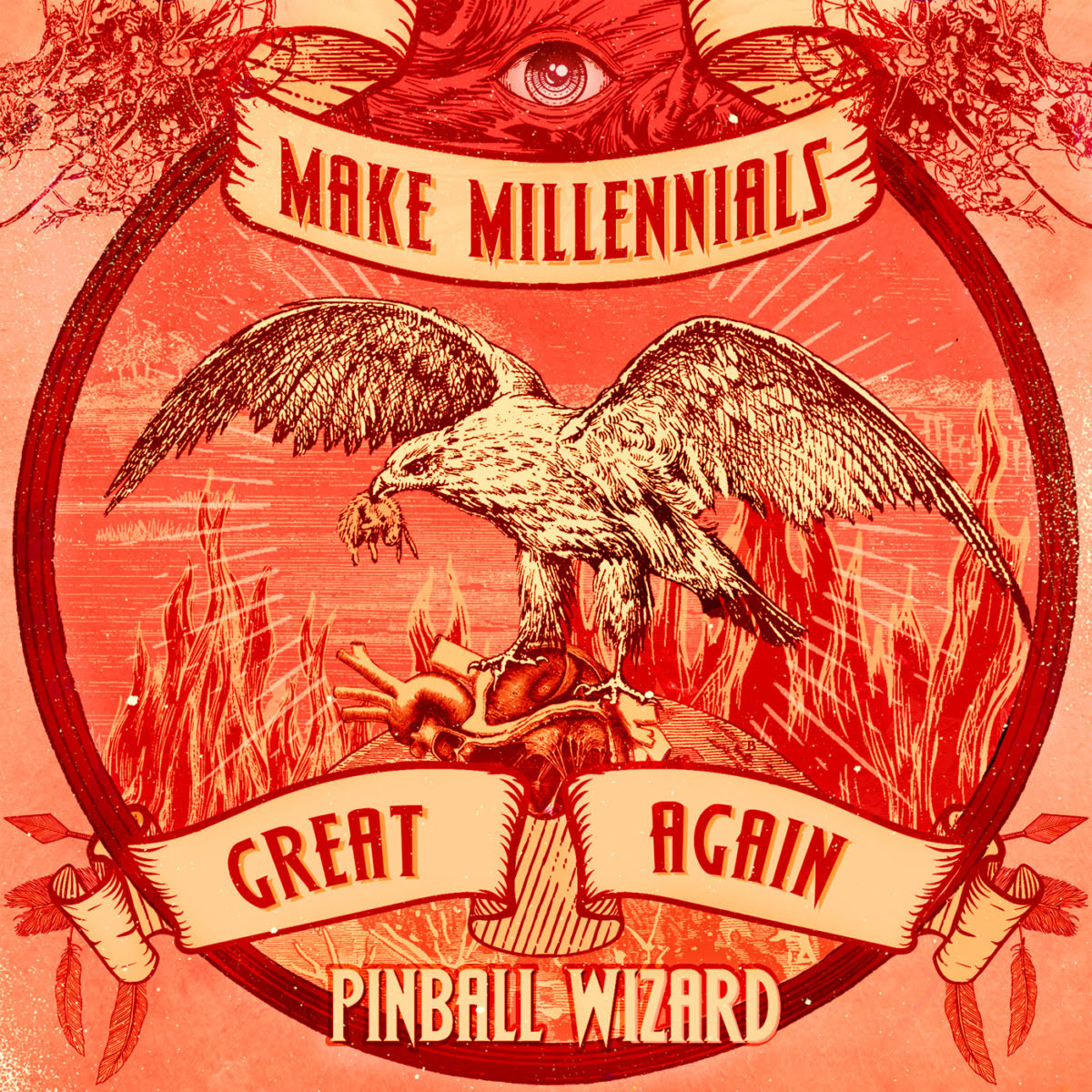 PINBALL WIZARD desvelan PORTADA + TRACKLIST + FECHA DE LANZAMIENTO de su nuevo EP “Make Millennials Great Again”