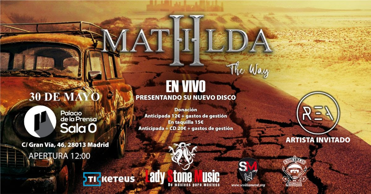 Mathilda: Presenta su último en Madrid el 30 de mayo