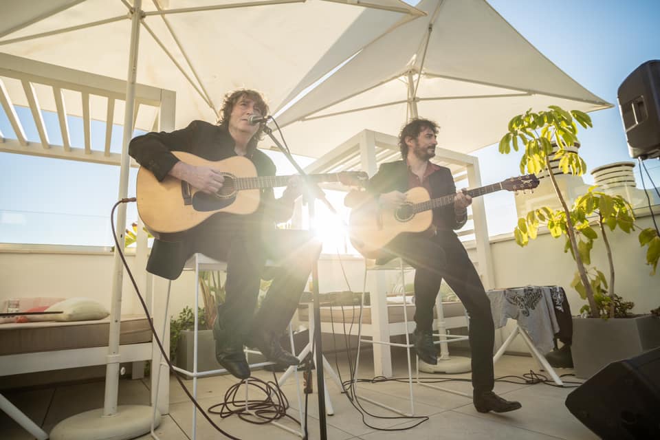 Andrés Herrera “Pájaro” y Raúl Fernańdez estuvieron en Virazón Restaurante Rooftop Bar (Hotel Lima – Marbella)