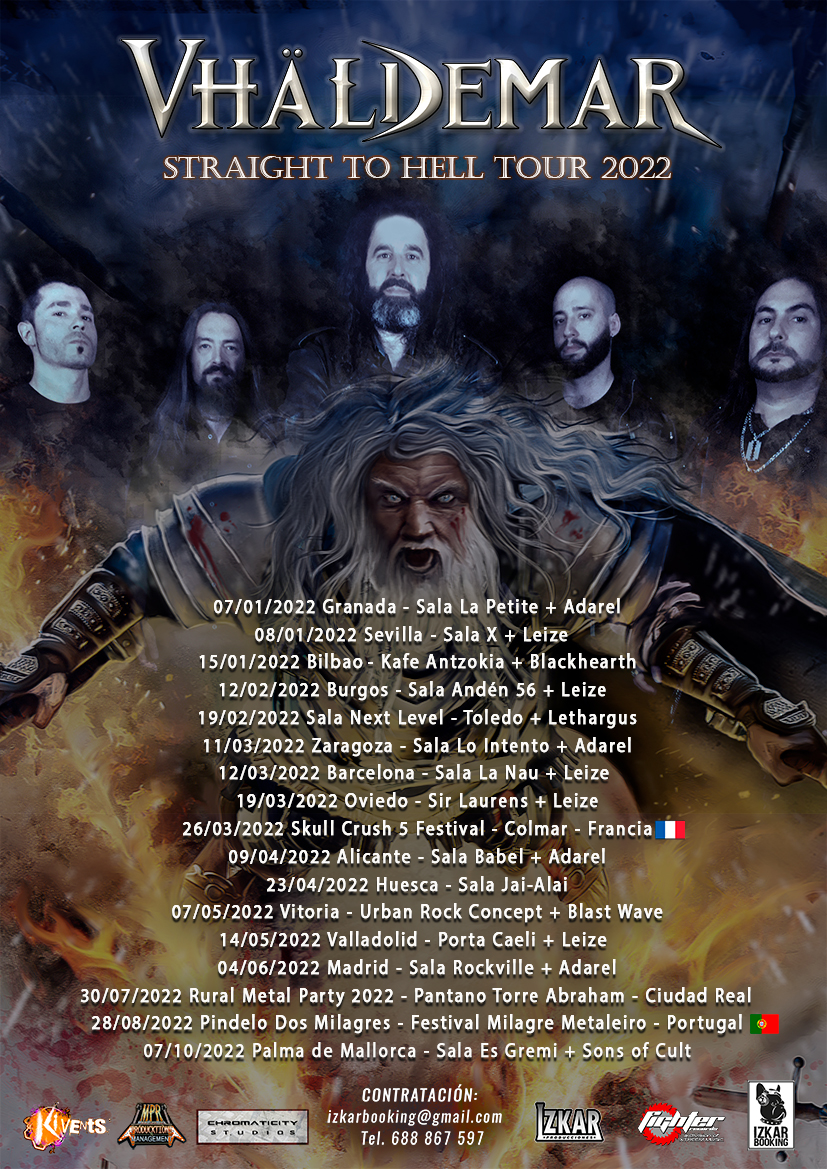 VHÄLDEMAR anuncia nuevas fechas “Straight To Hell Tour 2022”