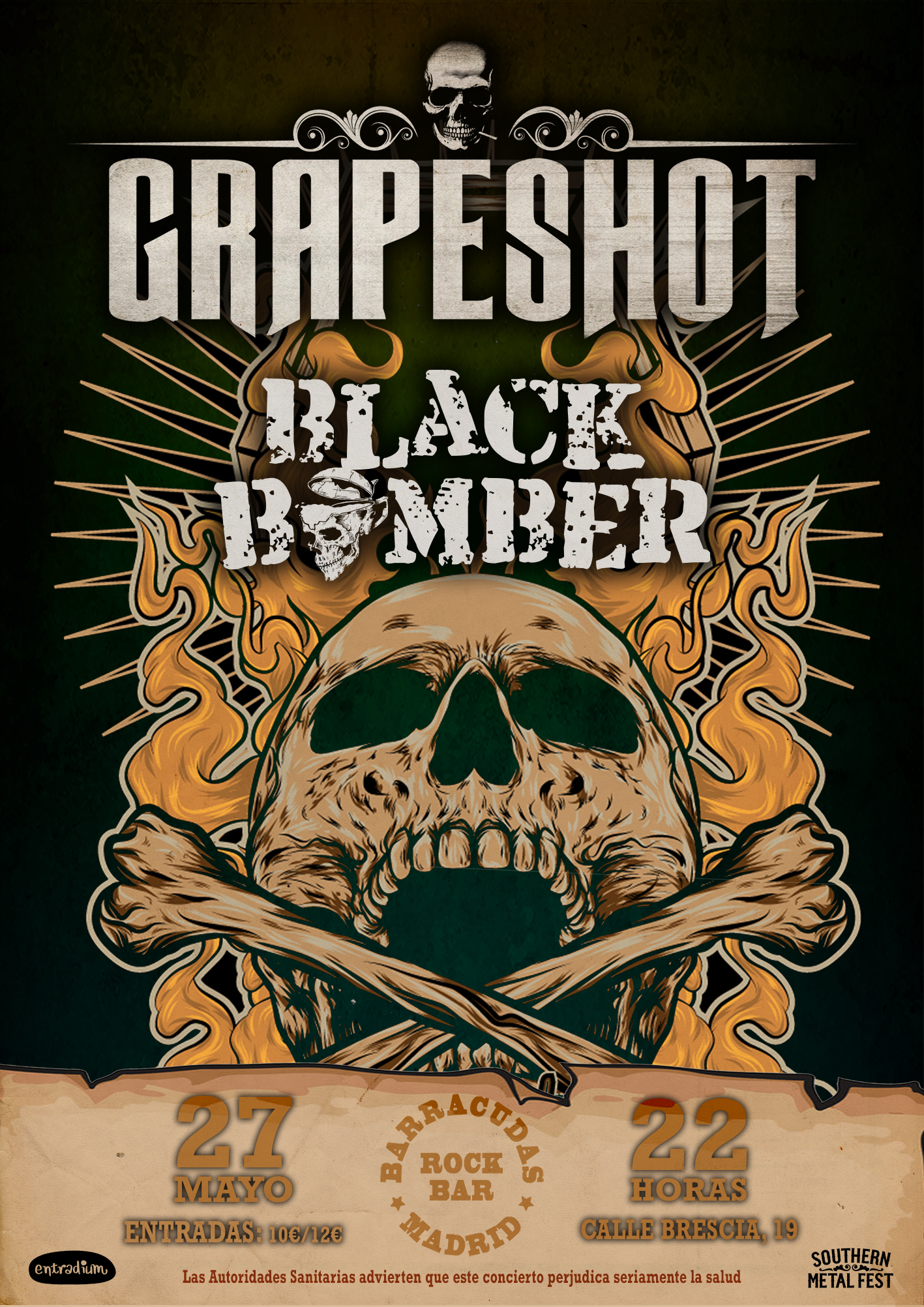 Noche macarra en Madrid el 27 de mayo con Grapeshot y Black Bomber