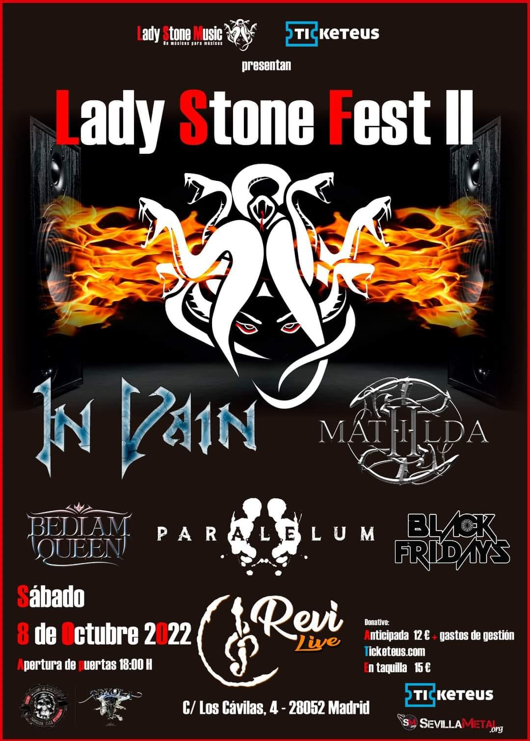 Llega el Lady Stone Fest II: El 8 de octubre en Madrid