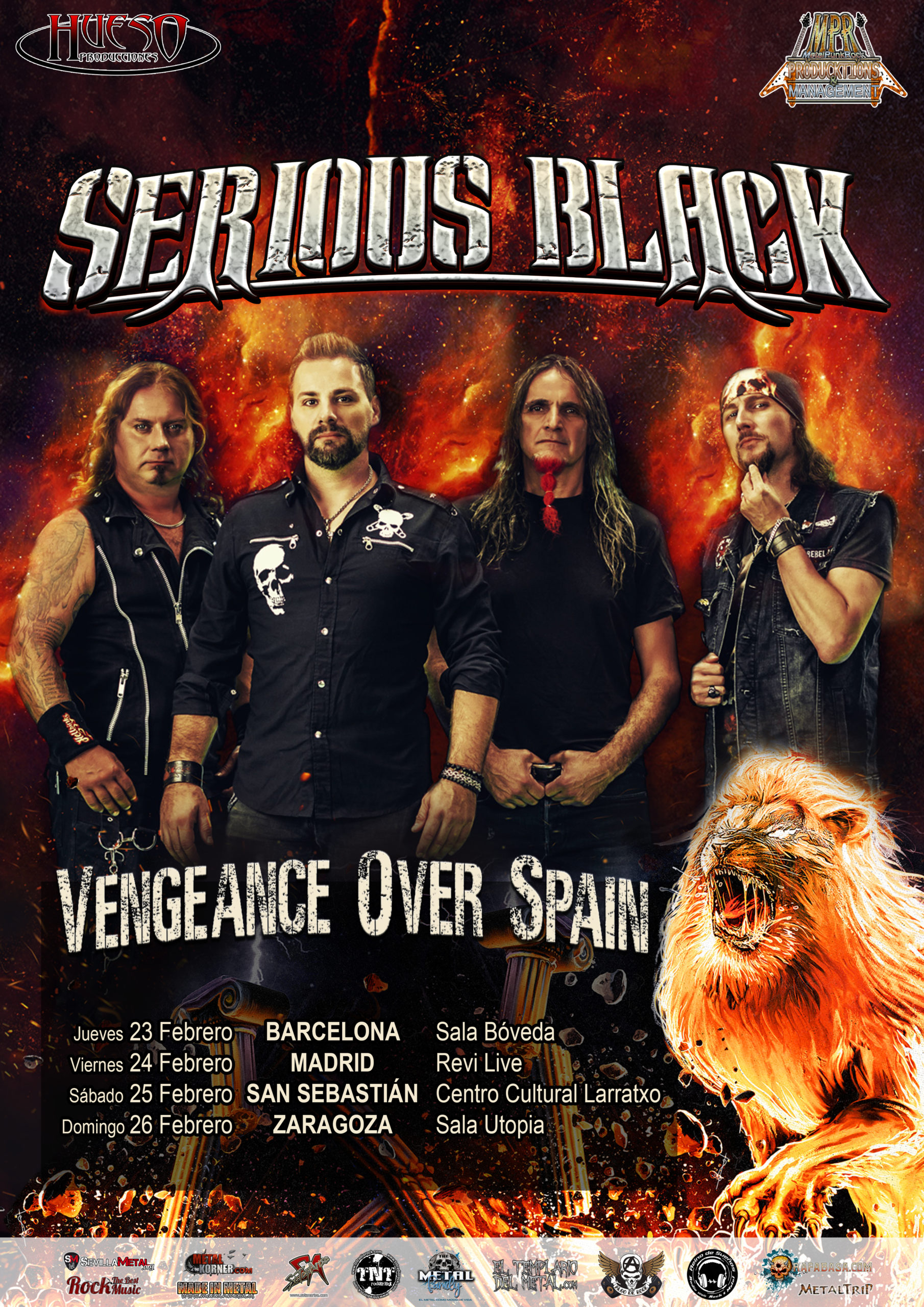 Serious Black anuncia su gira “Vengeance Over Spain” 2023